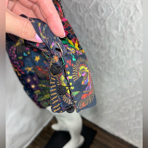 FARM Rio Amazonia Mini Dress, Size Medium, Novelty Print, Puff Sleeves - Picture 9 of 16